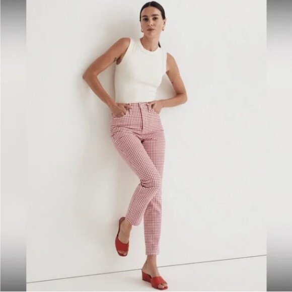 Madewell The Perfect Vintage Jean in Gingham Check - Picture 1 of 3